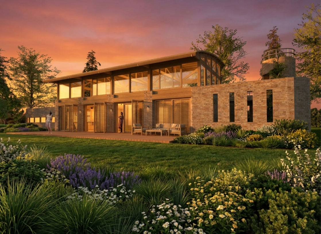 Casa en la Llanura concept
