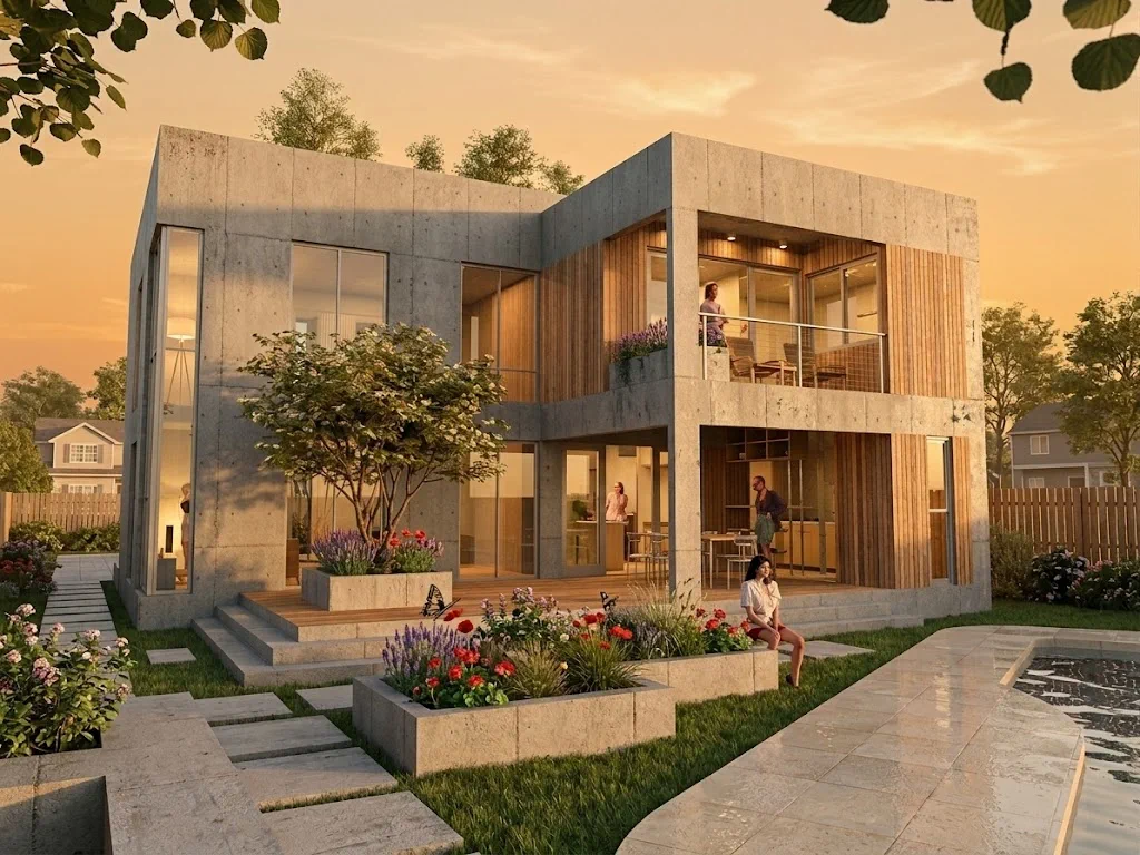 Residencia ME — Concrete & Wood Style
