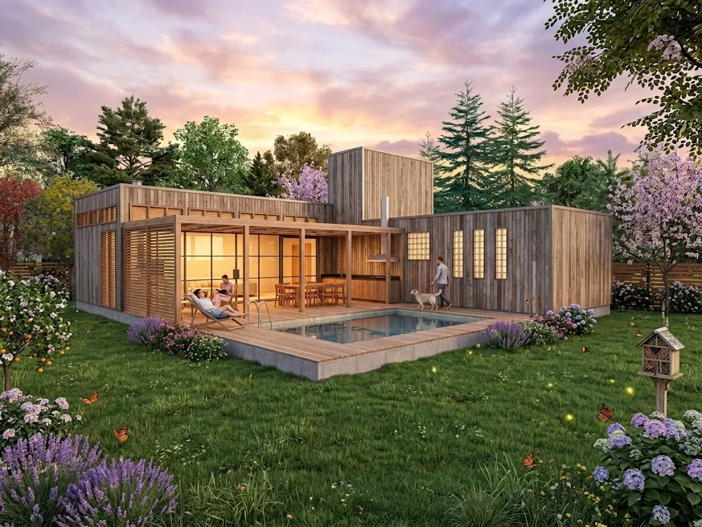 Budget-Friendly Home — L-Shaped 132m²